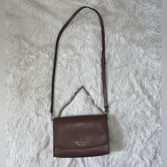 Brown/Tan Kate Spade Convertible Crossbody Bag - Picture 2 of 3